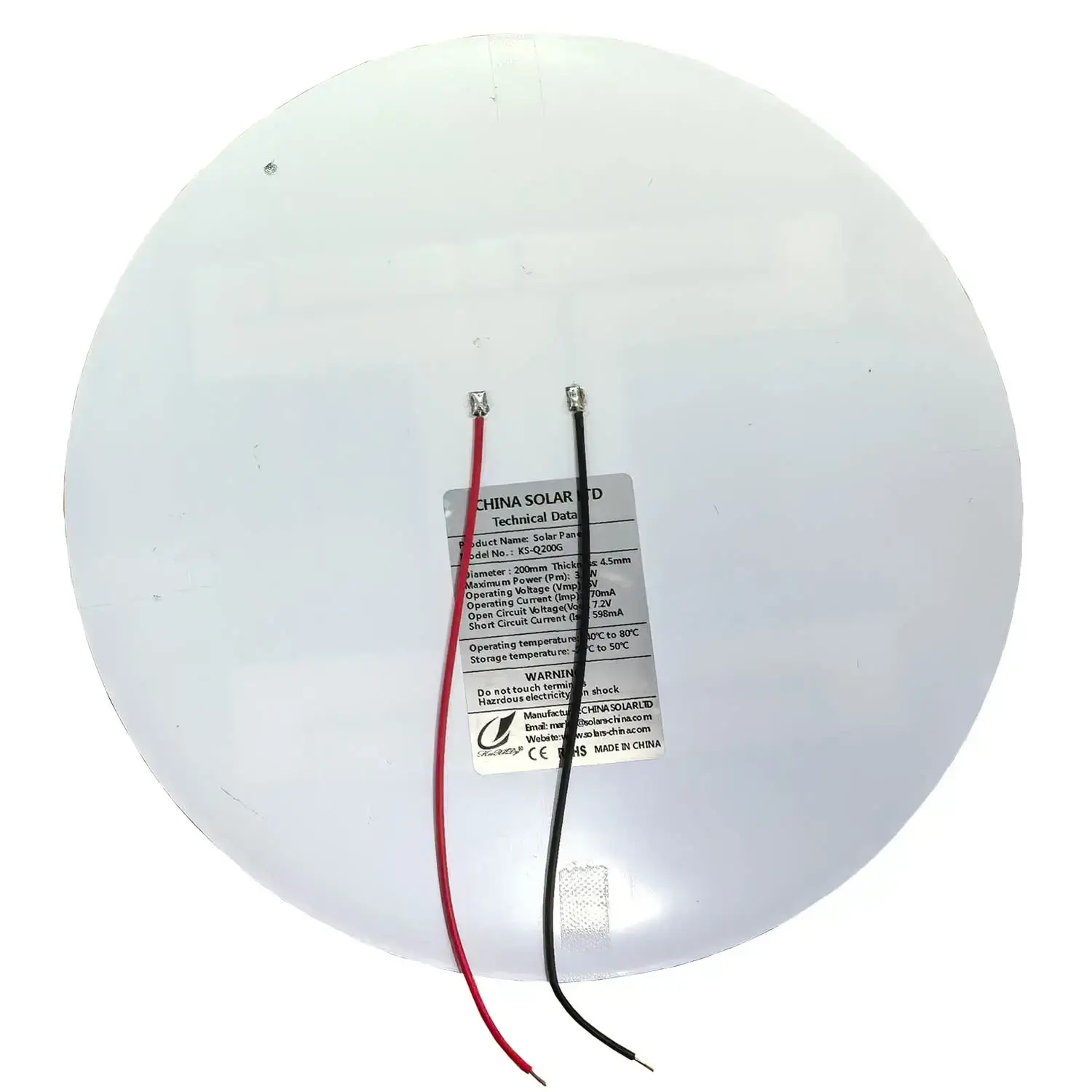 round solar panel 6V