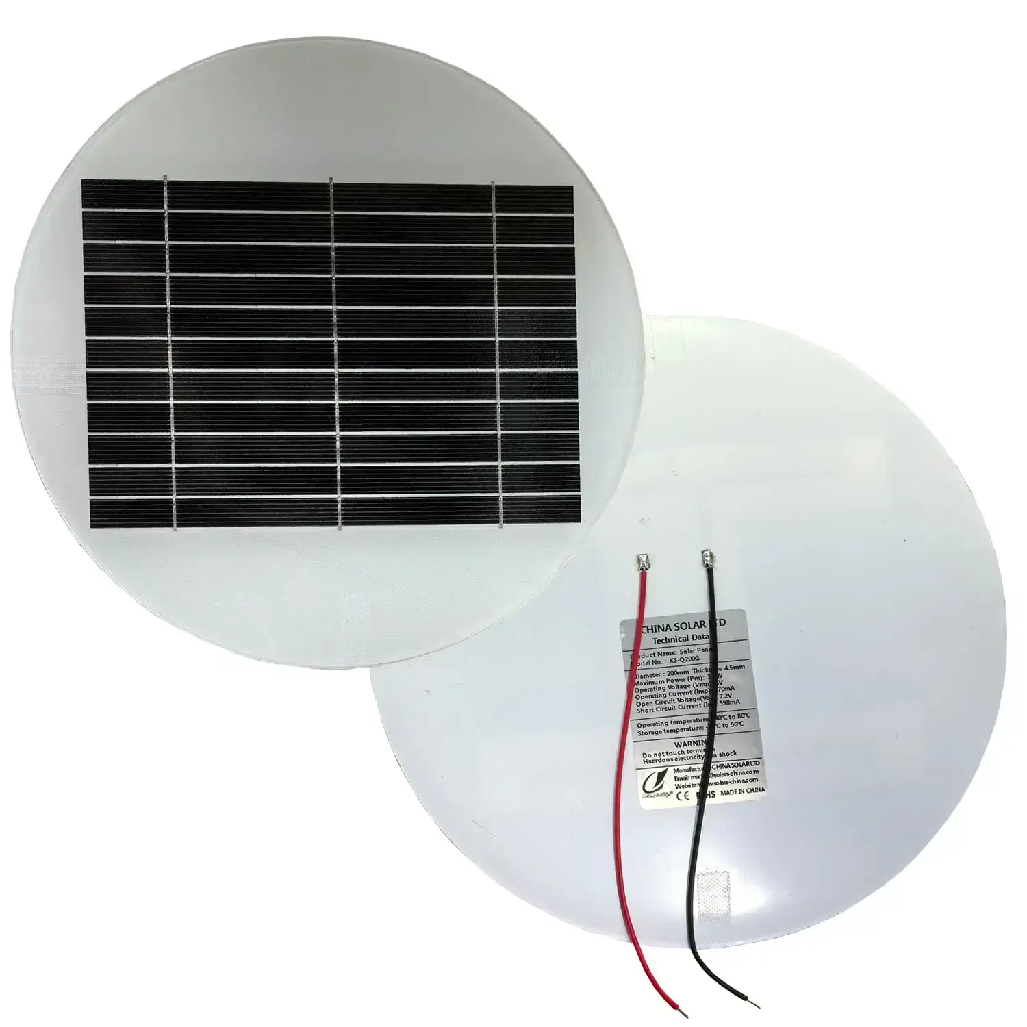 round solar panel 3W