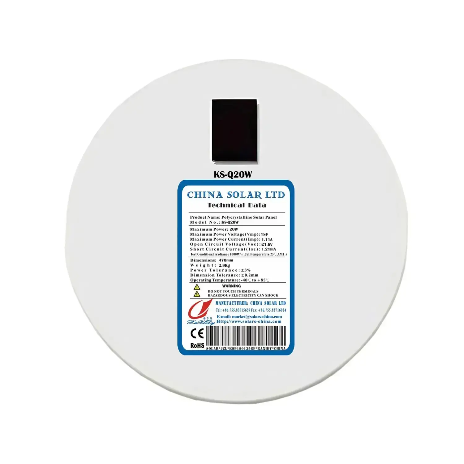 round solar panel 5V