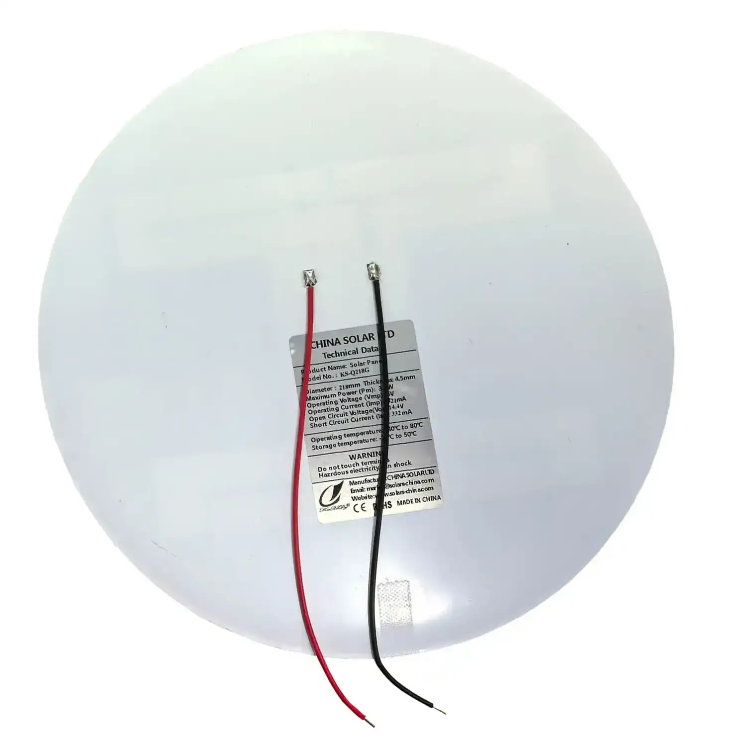 round solar panel 9V