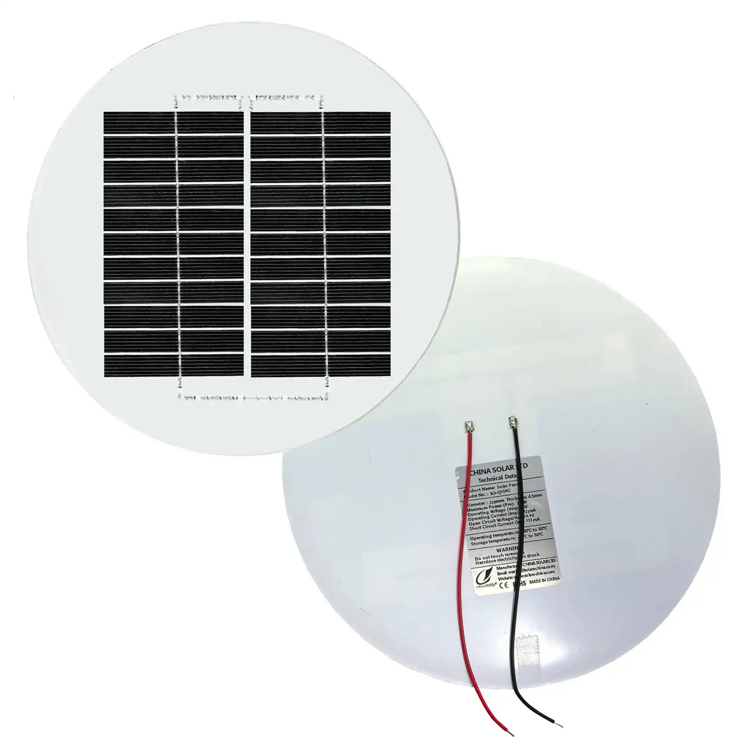 round solar panel 4W