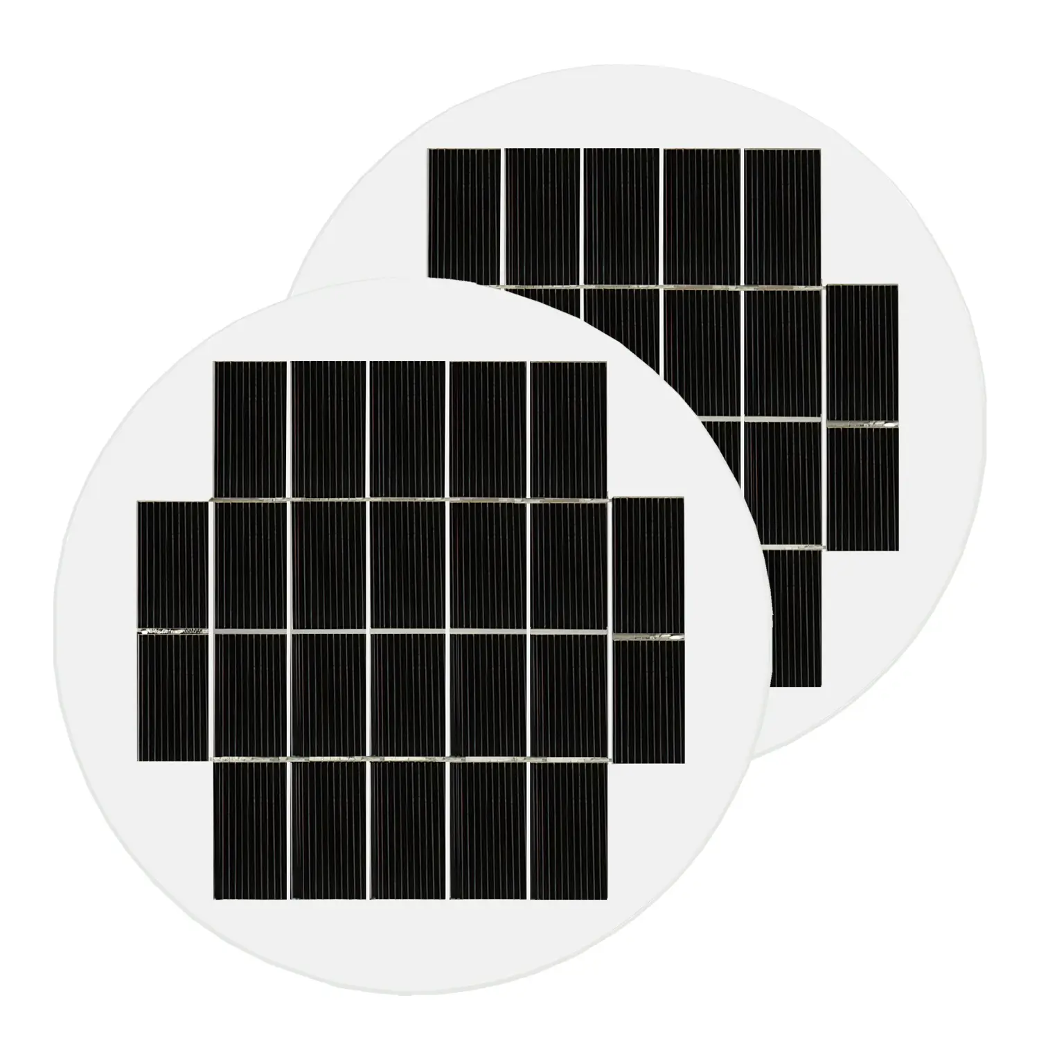 round solar panel for lights