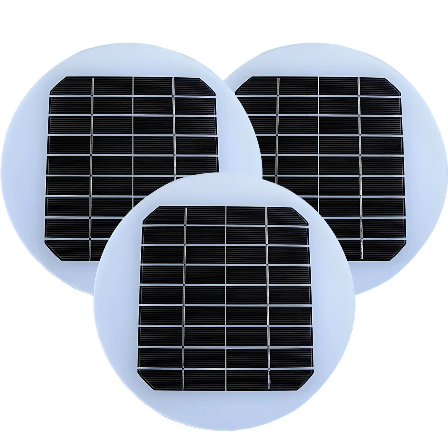 round solar panel for lights