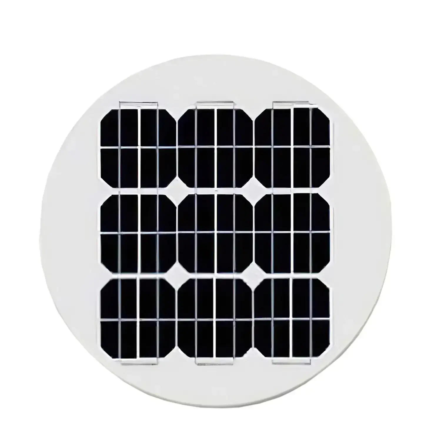 round solar panel for lights