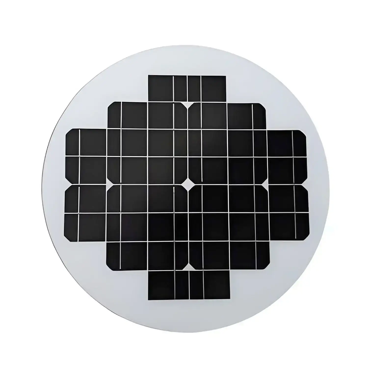 round solar panel for lights