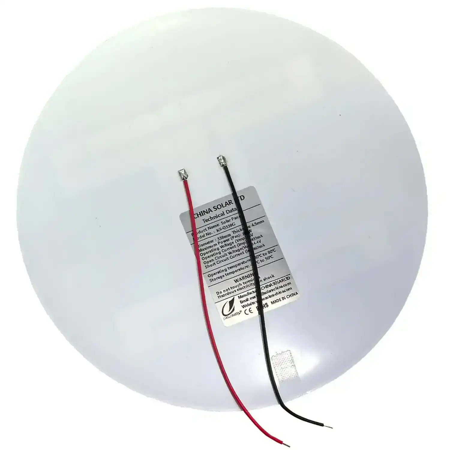 round solar panel 12V