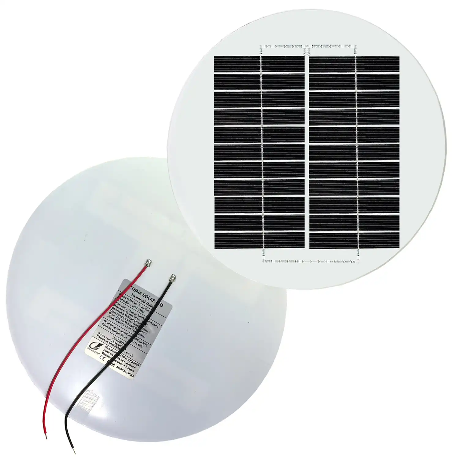 round solar panel 10W