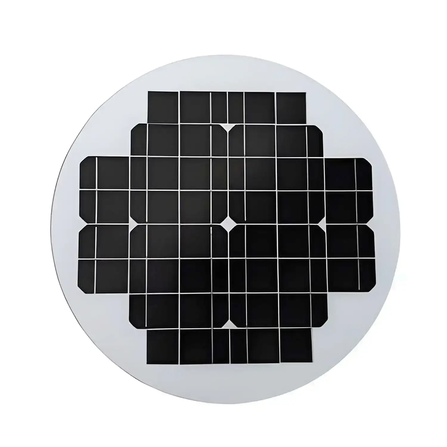 round solar panel for lights