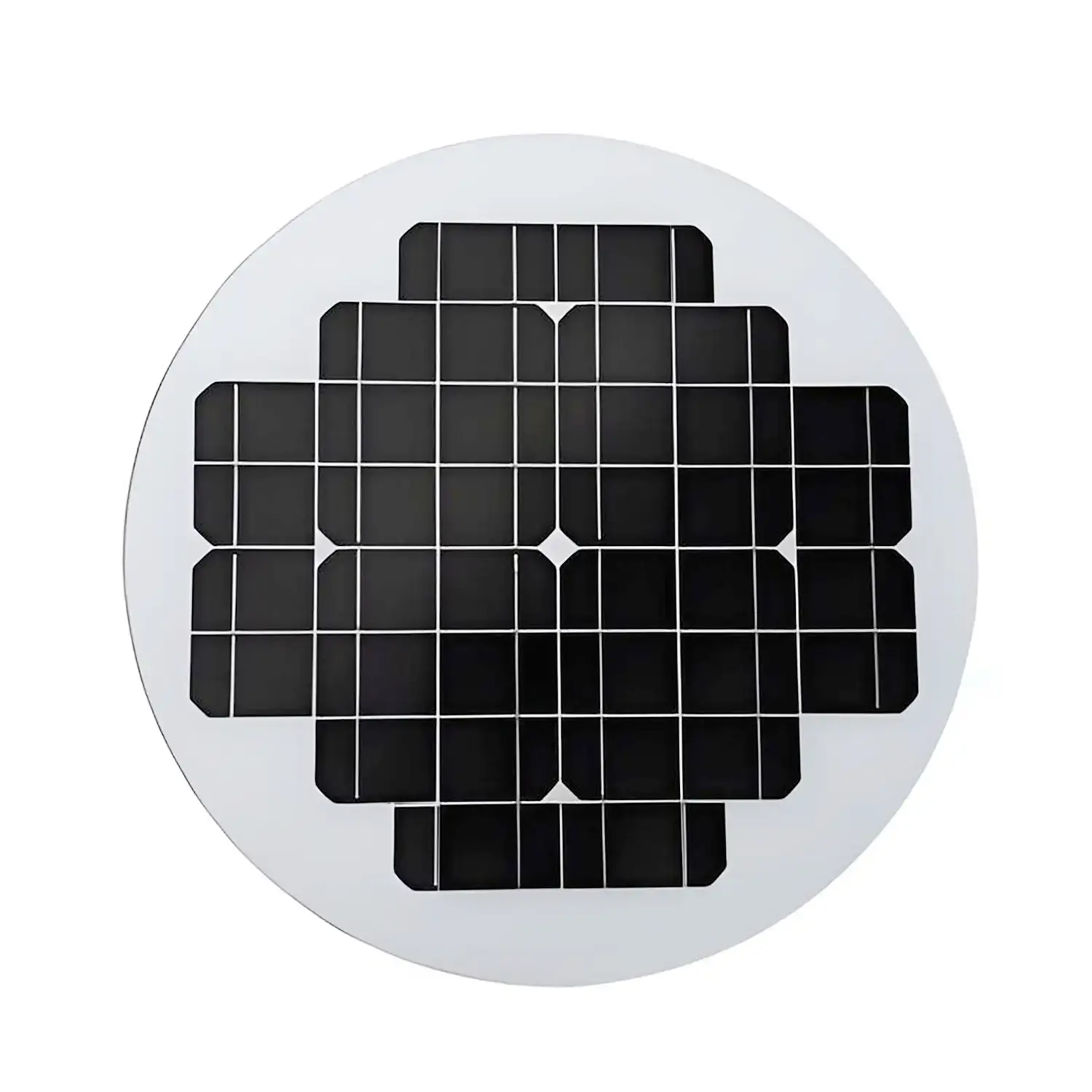 round solar panel for lights