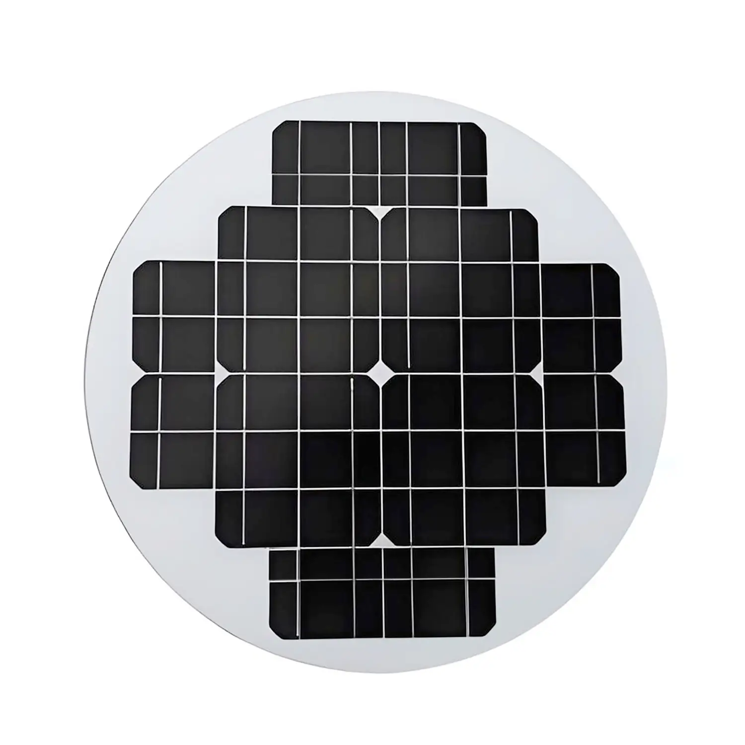 round solar panel for lights