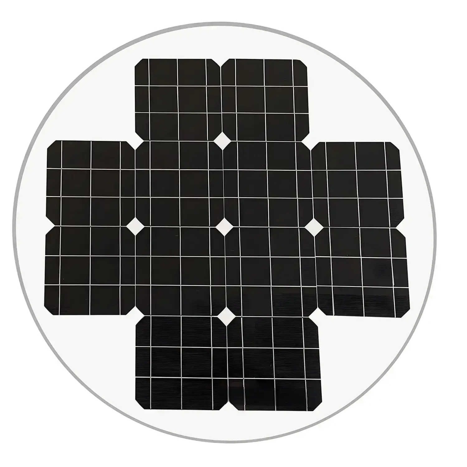 round solar panel for lights