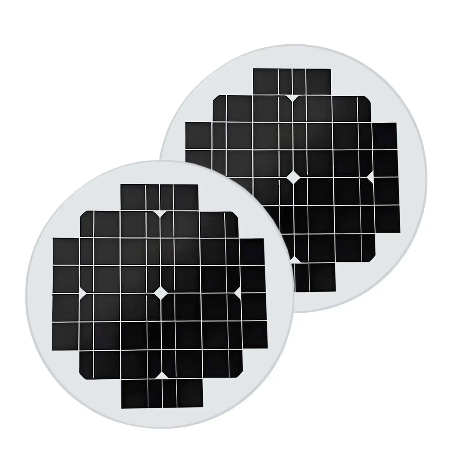 15W round solar panel